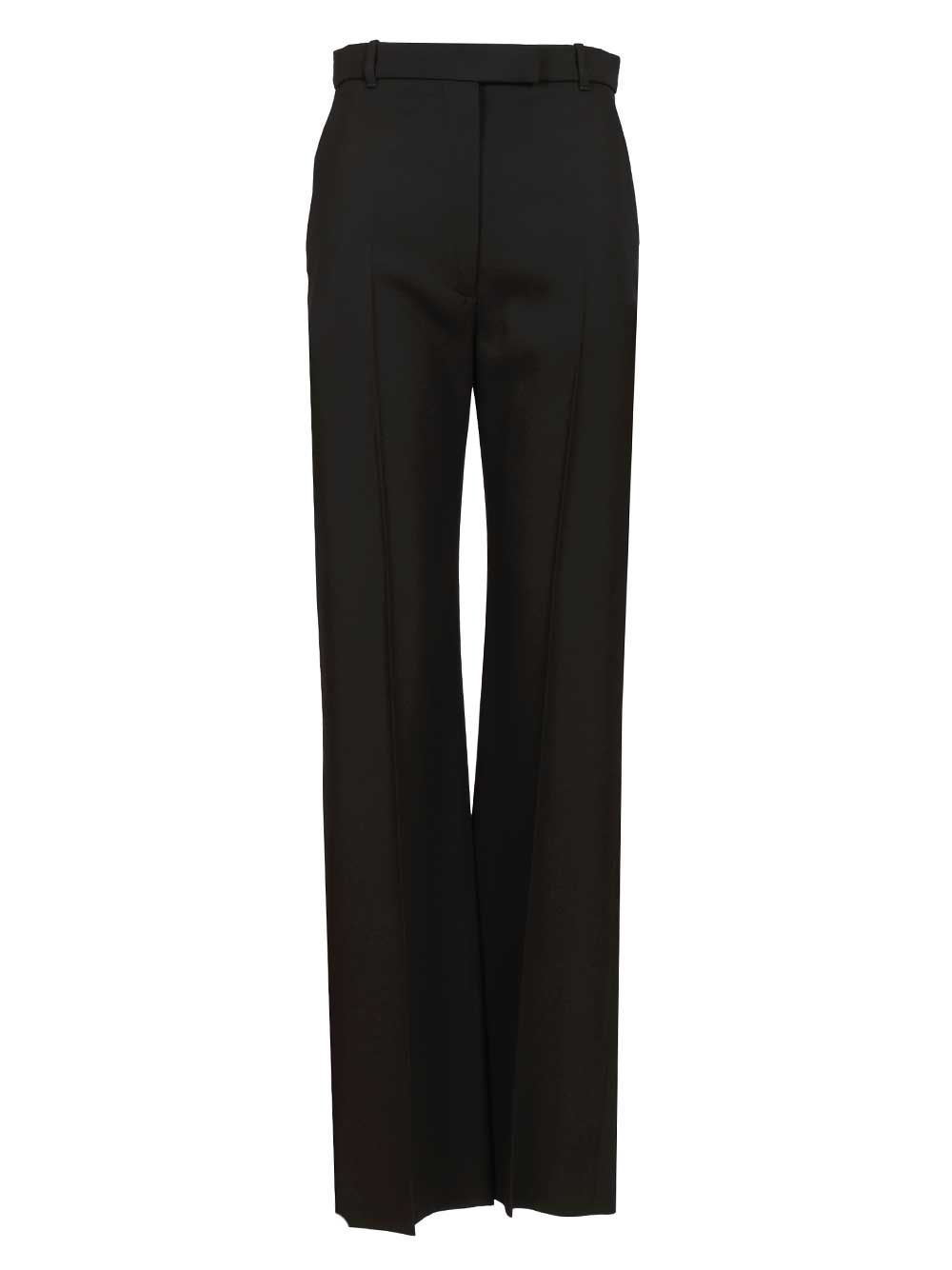 Mcqueen Tailored Straight-Leg Trousers - Black | c01991aeb43a6eb29f866648b4304f1f80962672
