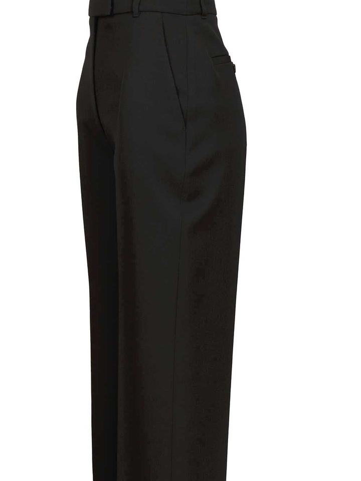 Mcqueen Tailored Straight-Leg Trousers - Black | 71689cb3ec4404f9f082164ee872f2192853dd79