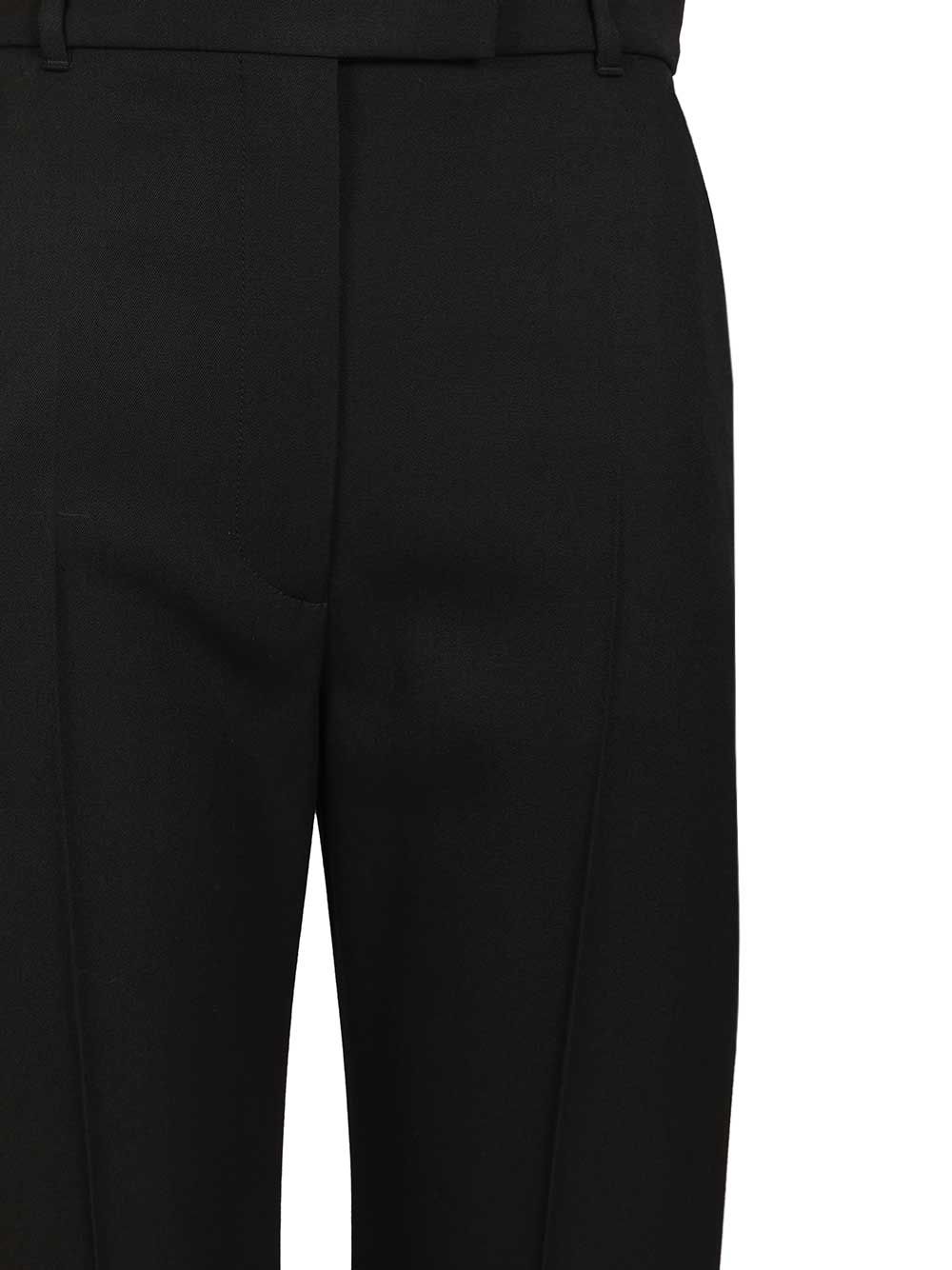 Mcqueen Tailored Straight-Leg Trousers - Black | 3499d0ec46b73e6935308508e40030b22b8ae614