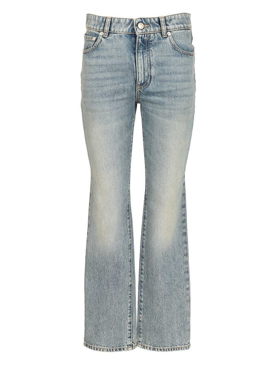 Straight-Leg Jeans Blue