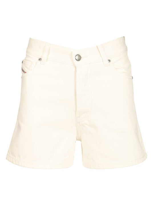 Short Denim Trousers White