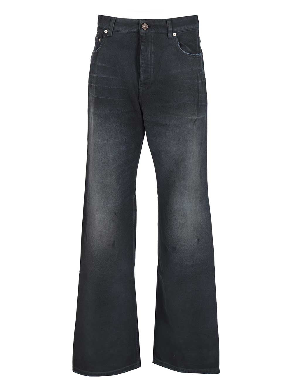 Balenciaga Regular Faded Jeans Trousers - Blue | 74418f97f24a57b81030e2798e1a99c2547ed046
