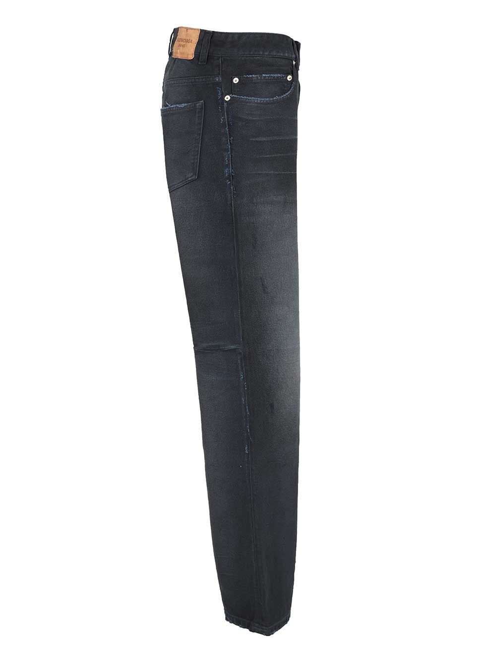 Balenciaga Regular Faded Jeans Trousers - Blue | 304159e95682a10f5e732a17be12914a8a8e546a