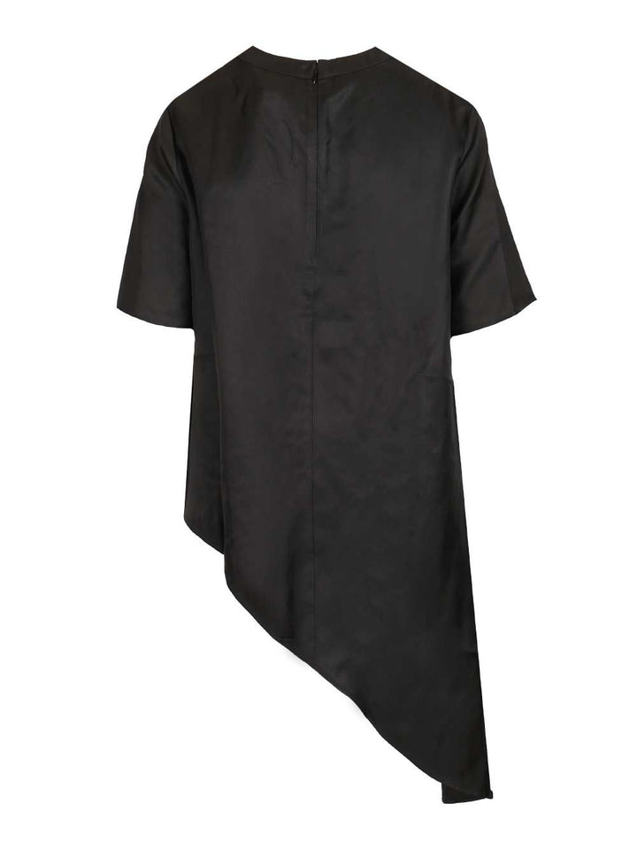 Loulou De Saison Madea 01 Draped Asymmetric Top Tops - Black | de631fe72a24f4e3c9aa9feea671b7ea5ed0ea83