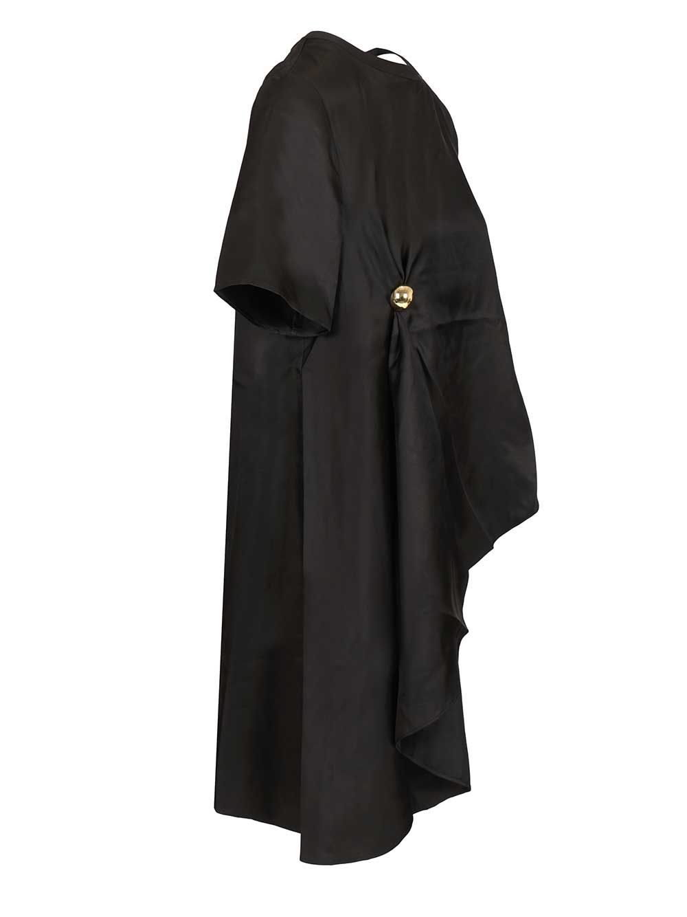 Loulou De Saison Madea Silk Top Tops - Black | e94abedeeb8f956717caa8c0cec7627f680884cc