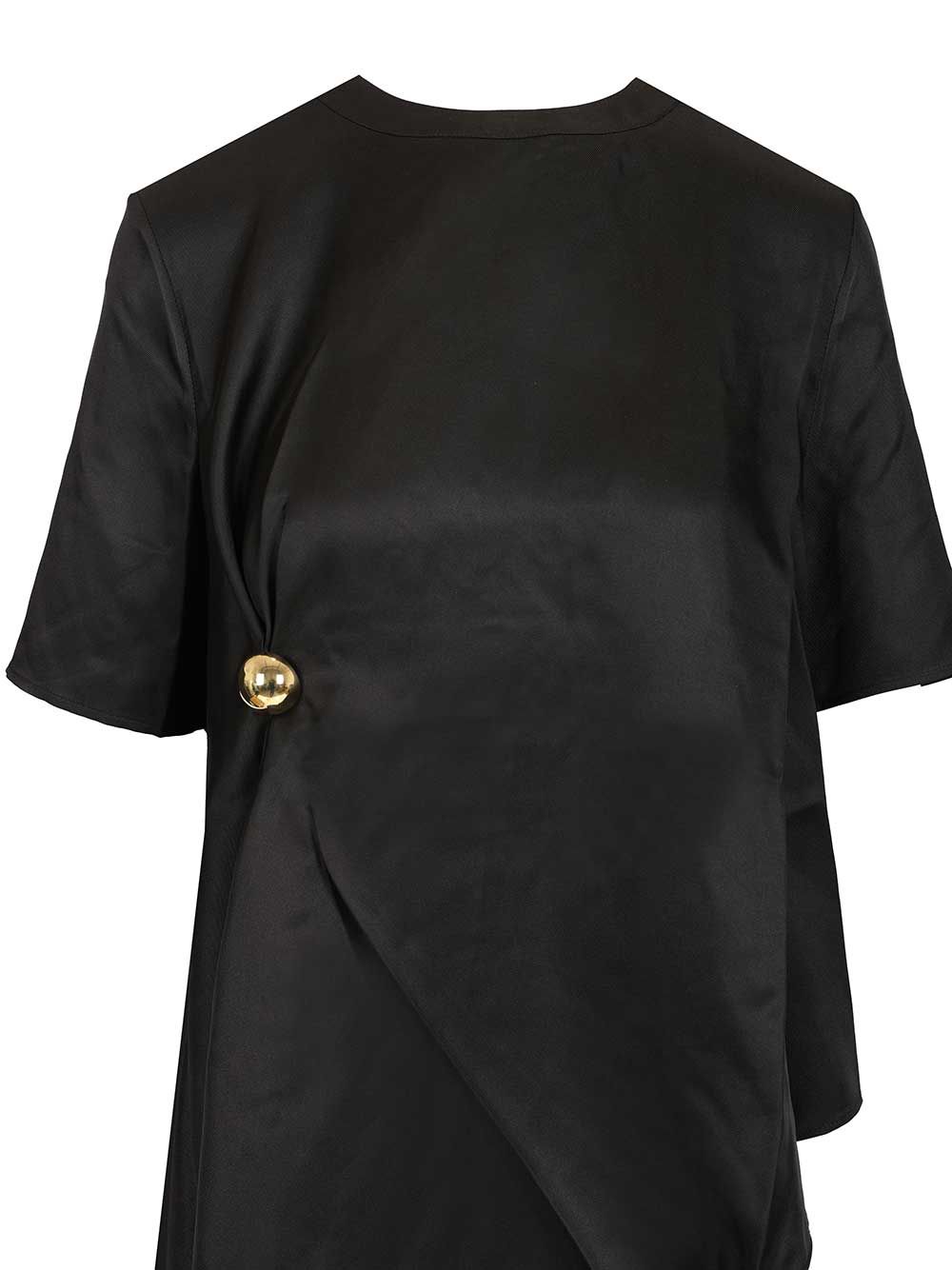 Loulou De Saison Madea 01 Draped Asymmetric Top Tops - Black | a044e0aad13ccd3a52d264c7961c5e18514932b9