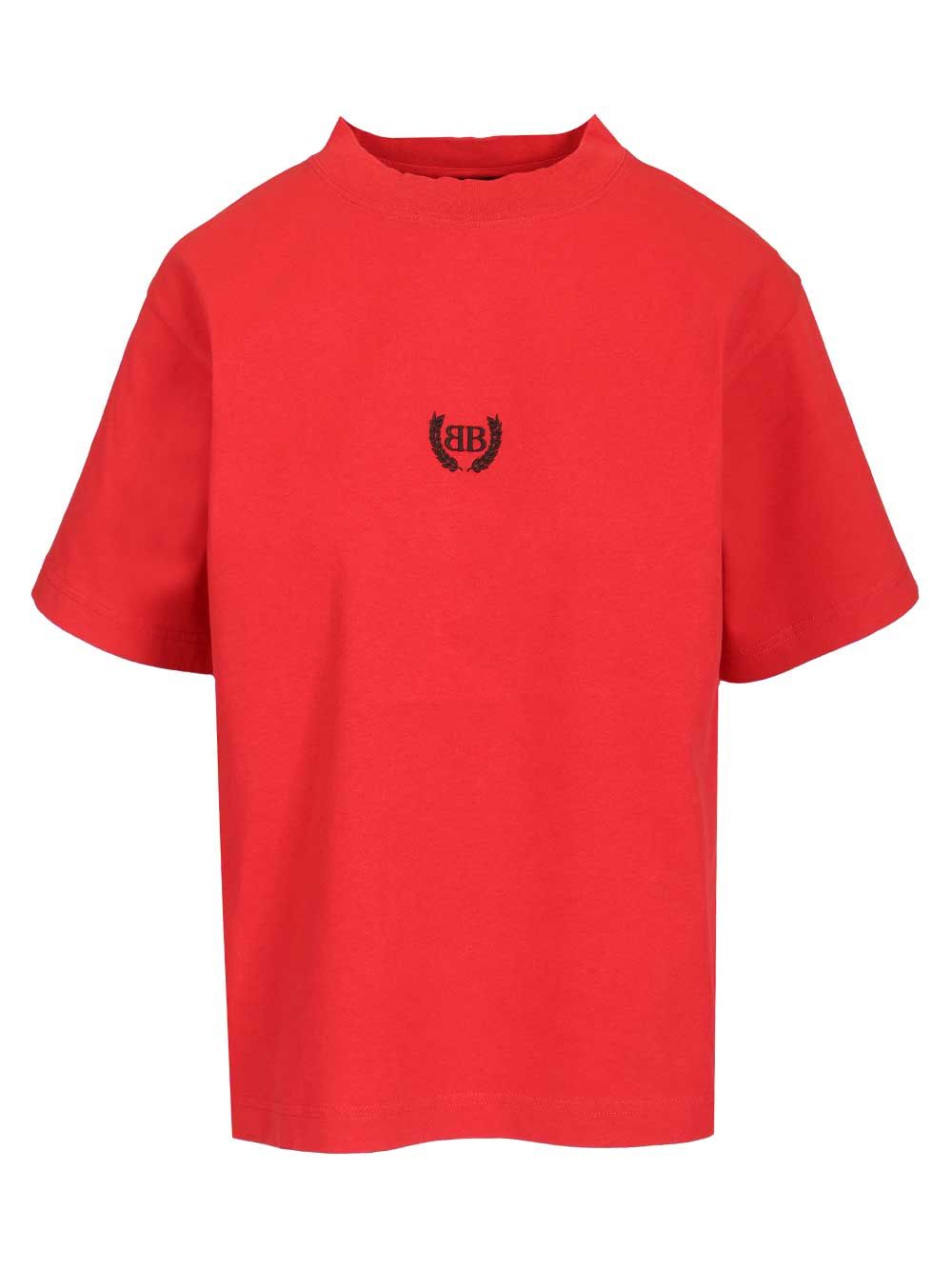 Balenciaga Laurel Classic T-Shirt - Red | a4c992efc123e99372cc557d8d941824c0c33fc8
