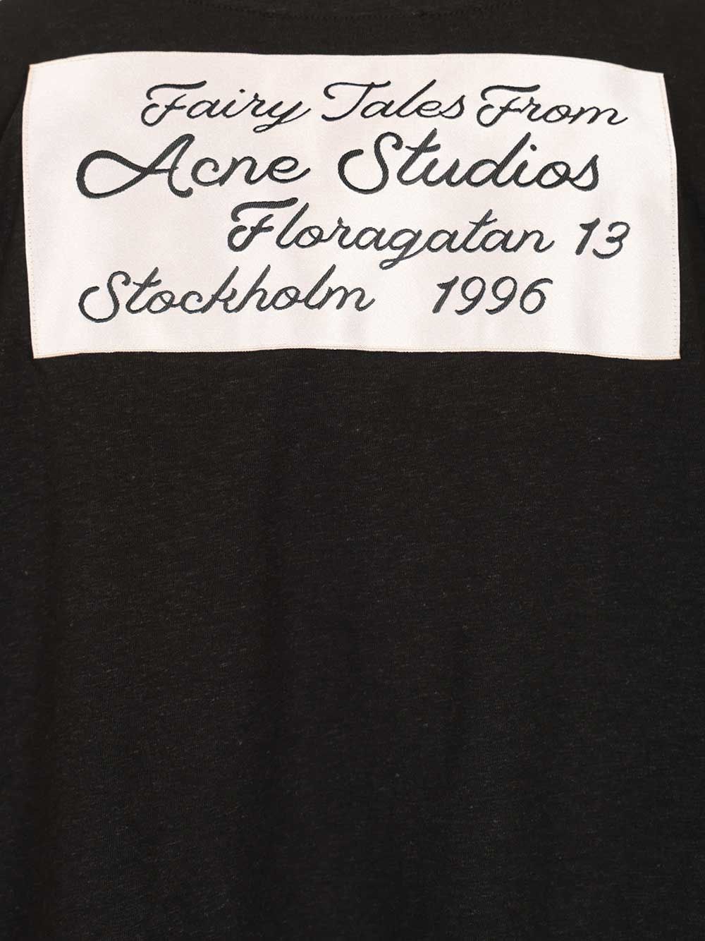 Acne Studios Short-Sleeved T-Shirt - Black | 4488095e1eaf49d5e5ded2136509594e63876a30