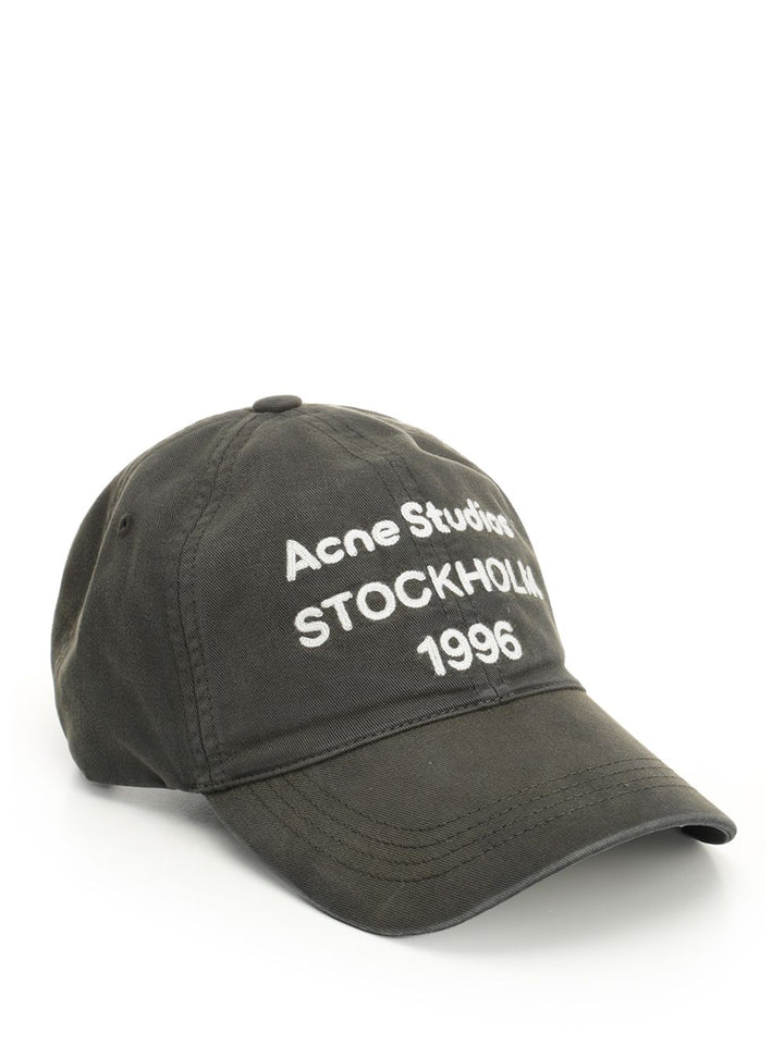 Acne Studios Baseball Cap With Embroidered Logo Hats - Black | 31b49aa3fe3086dd128b63693f0197bfe915a350
