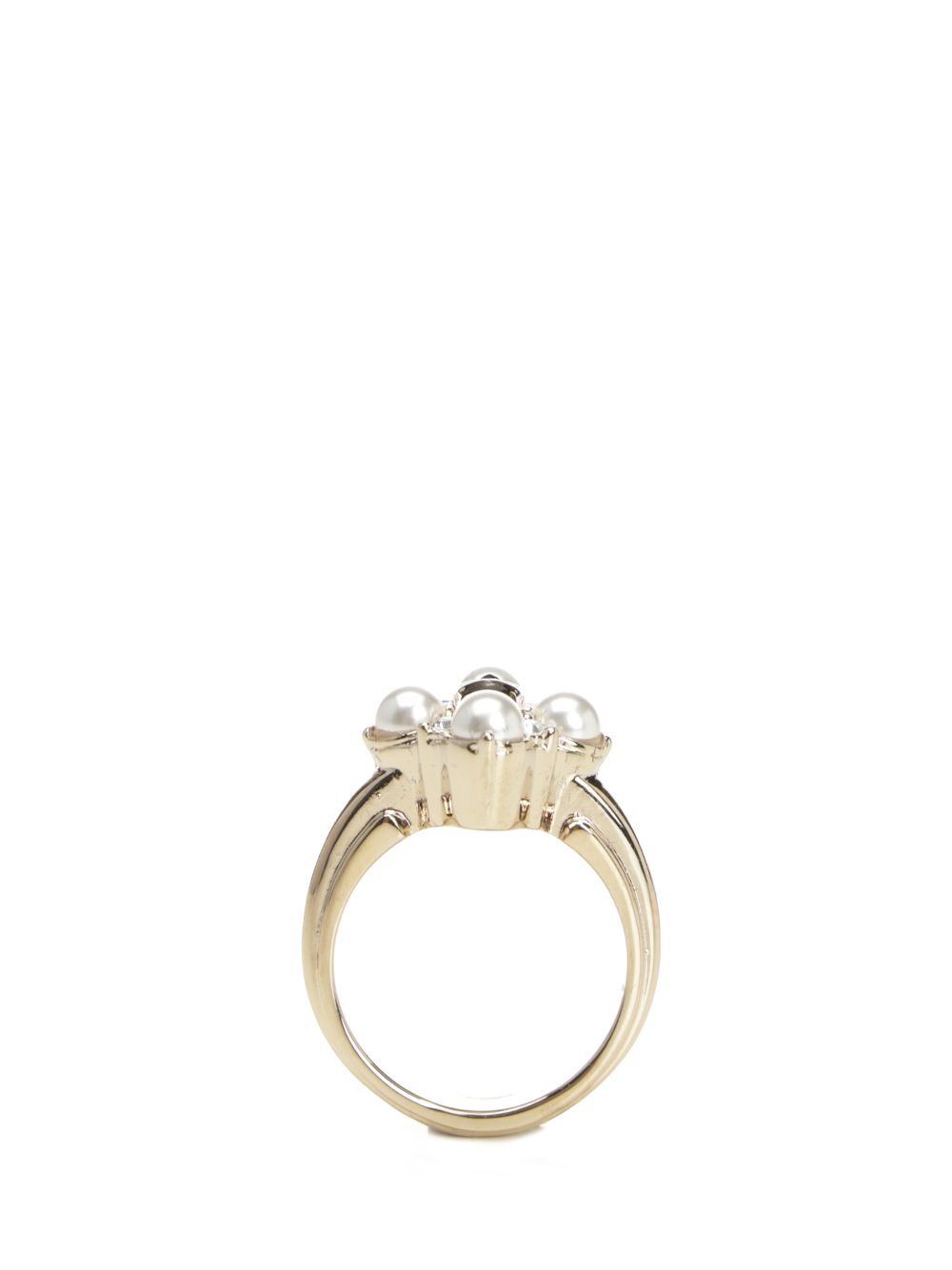 Mcqueen Skull Ring With Pearls Jewelry - Gold | 161c8dc14f148d59201f38f67b0b64e441229b21