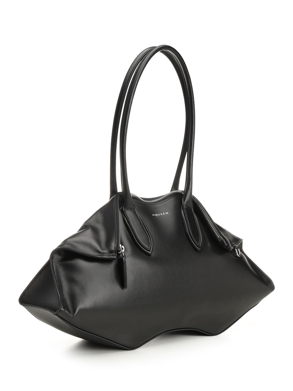 Mcqueen Manta Shoulder Bags - Black | 9da465cb32fe4de07be36811c53f21085eac34da