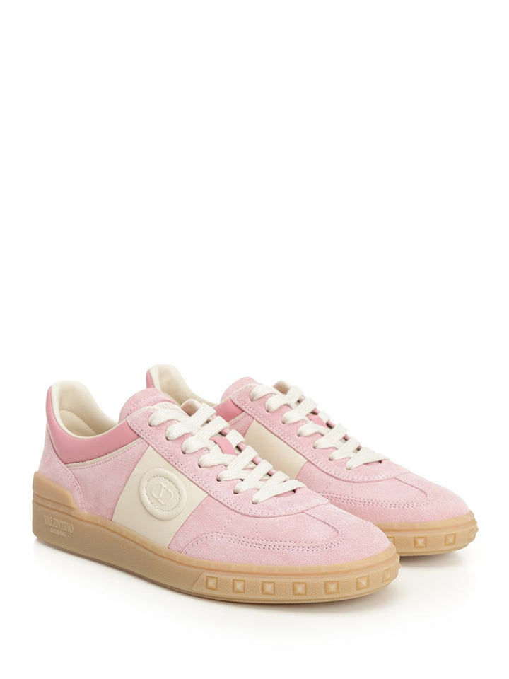 Valentino Garavani Upvillage Suede Sneakers - Rose | 9f560fef9d24744ab5185486622f2b2229f5264c