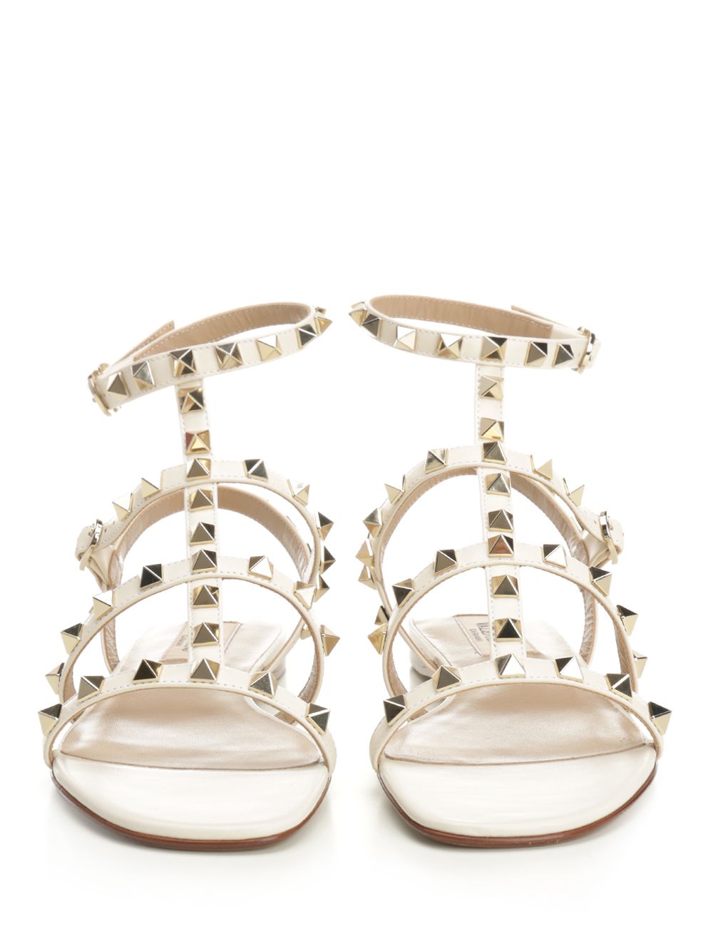 Valentino Garavani Rockstud Low Sandal Scarpe basse - White | 97e7fea115548e395bbf63ec468057e6e17cde32