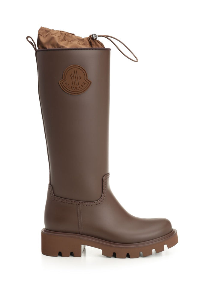 Moncler Kickstream High Rain Boots - Brown | b59e8f488e0b42b2a7e6209f155b74243720b447