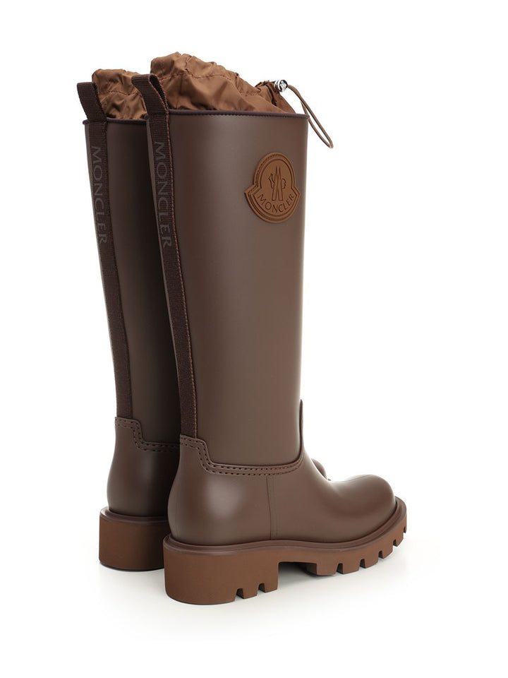 Moncler Kickstream High Rain Boots - Brown | 048cc82775b700f179d4cc2ffe92c827a26d4ea2