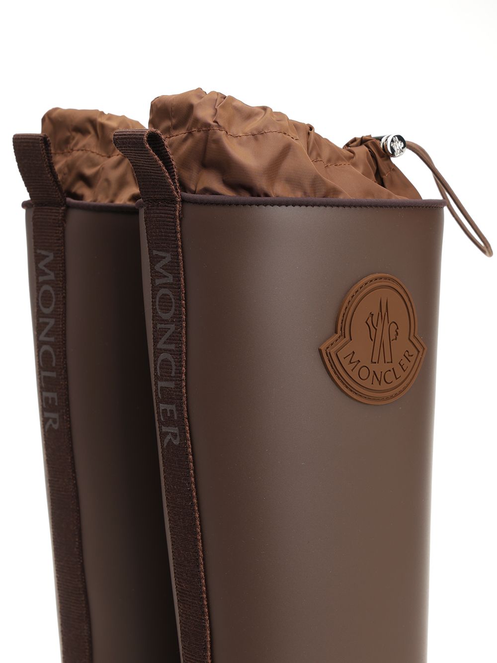 Moncler Kickstream High Rain Boots - Brown | d3cfa4e7732750b7d2bf8696f7981d366a366322