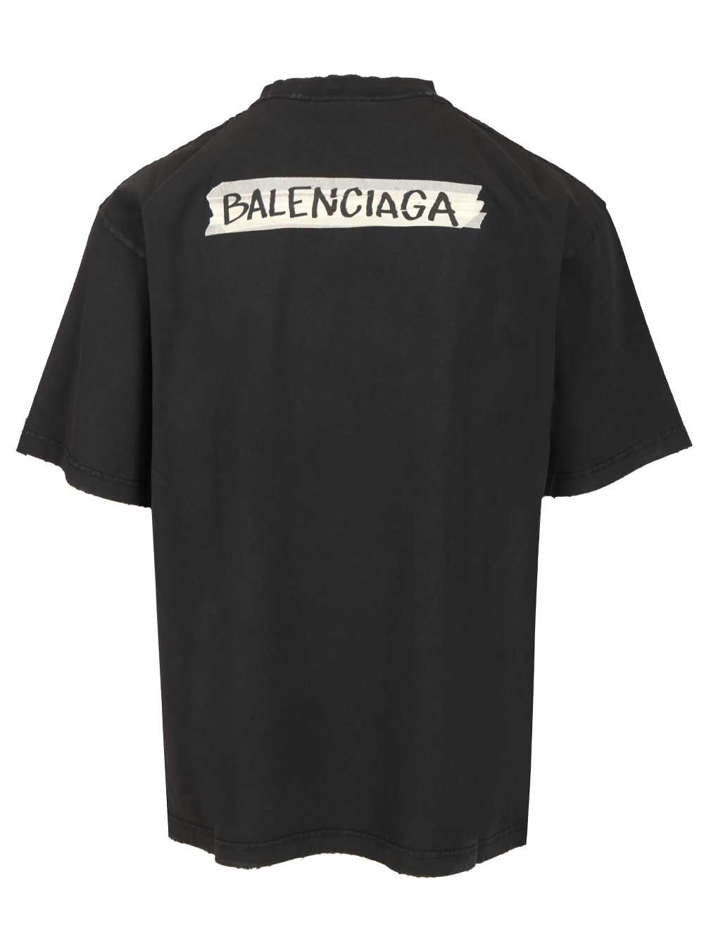 Balenciaga Masking Tape T-Shirt - Black | b896ac1a00ee2066556349a594df918efd824dc6
