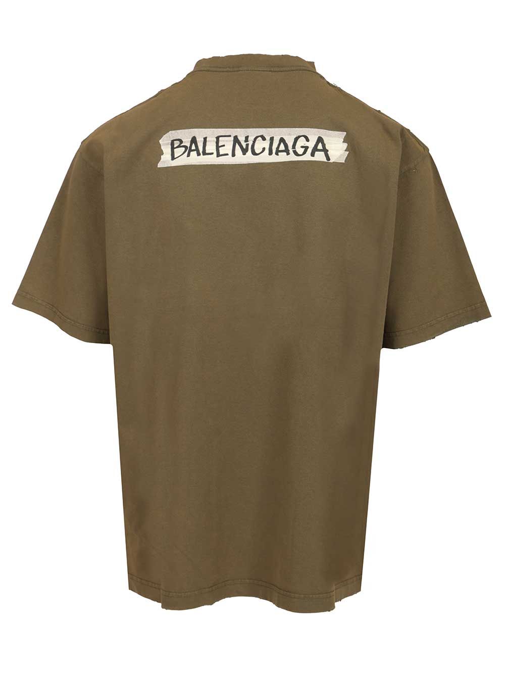 Balenciaga Masking Tape T-Shirt - Green | c567b3597cb78037039400105f5e12c6b820f5bc