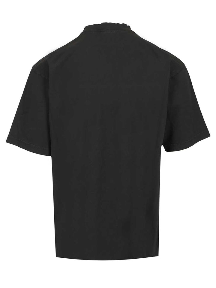 Balenciaga Cursive T-Shirt - Black | 168903ea7385a733e1ea4dbaf1d038f77b4af547
