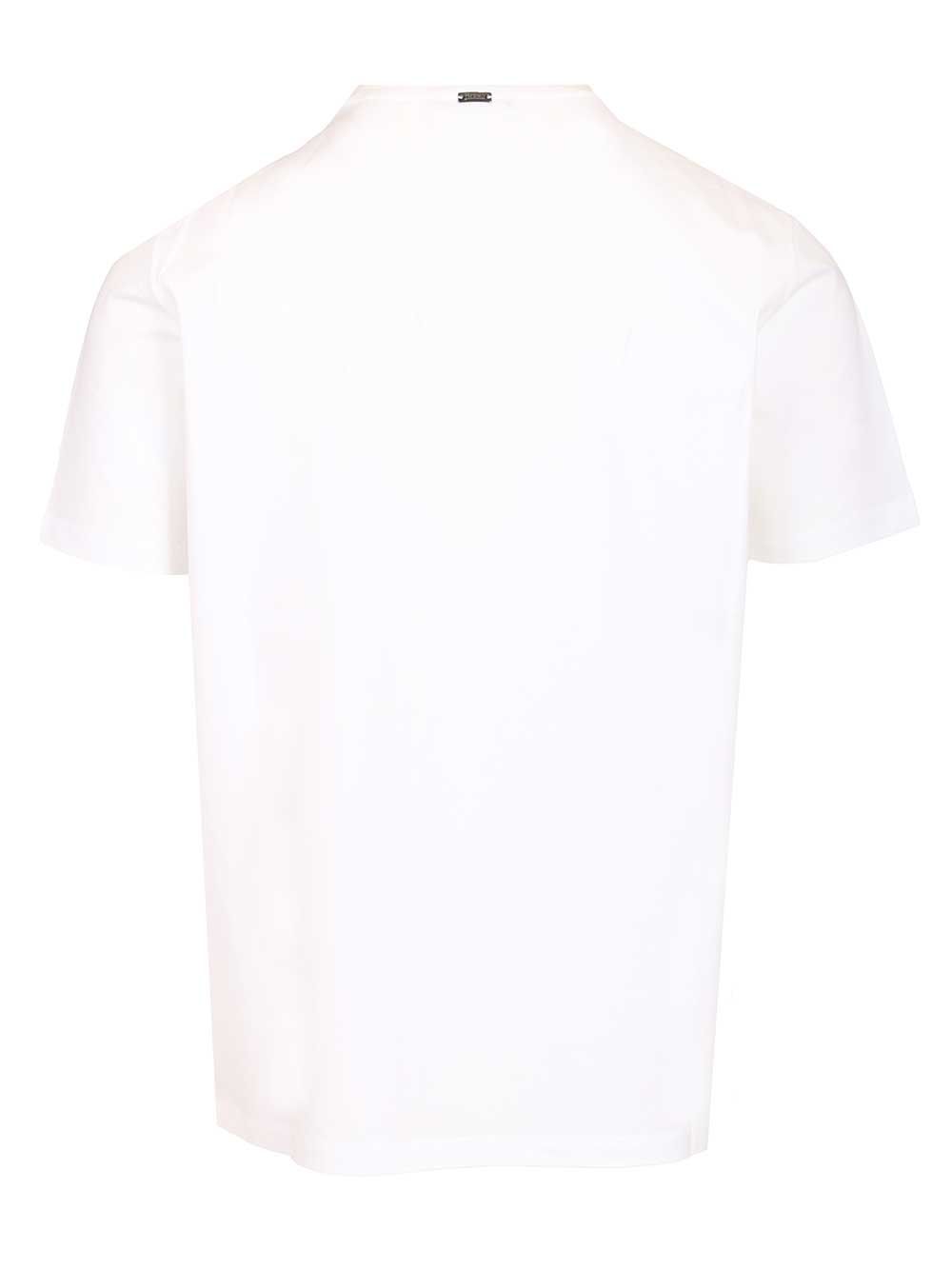 Herno Crew Neck T-Shirt - White | 7bdd1f66f8d97596033bb086bf58cd264a1af153
