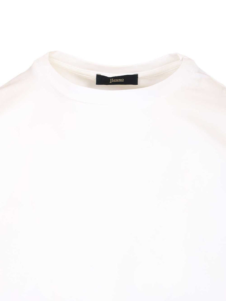 Herno Crew Neck T-Shirt - White | 87d48afe212af88b318a057fd46f7223556f1b8c