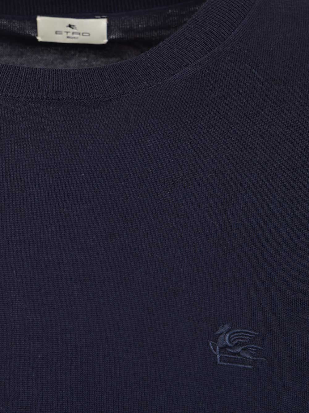 Etro Cotton Sweater Knitwear - Blue | 983f80085787d95171a3f0c4a631352dbb929748