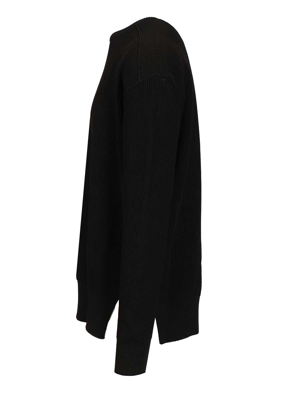 Rick Owens Jumbo Sweater Knitwear - Black | 07ce21ac9d8f5a76f30cc93a7773b40360356f1a