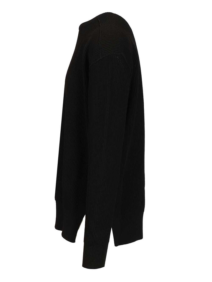 Rick Owens Jumbo Sweater Knitwear - Black | 07ce21ac9d8f5a76f30cc93a7773b40360356f1a