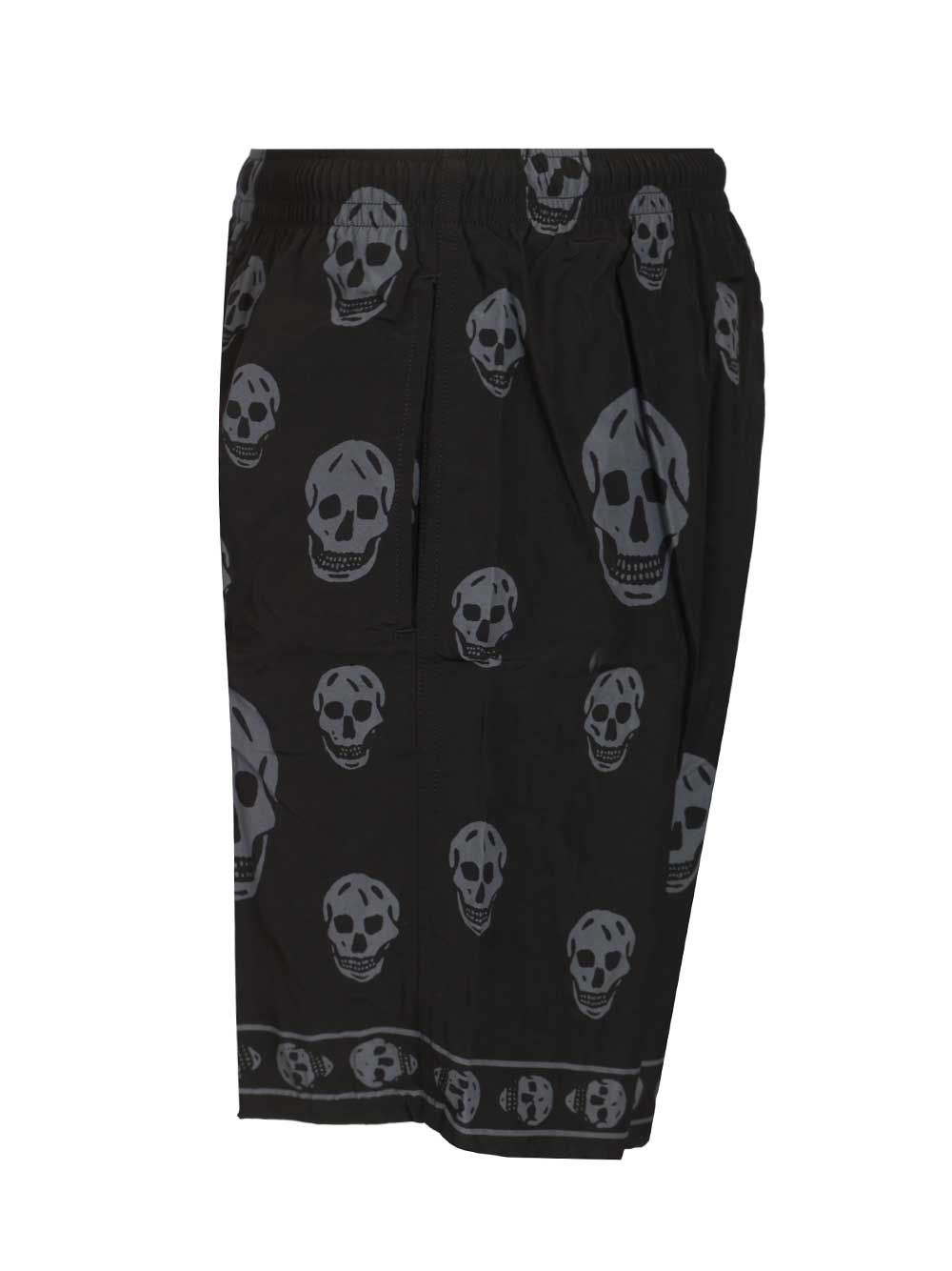 Mcqueen Swim Shorts With Skull Motif Trousers - Black | 4e60923a5577899b2d3300c6b5a6f797143b72ee