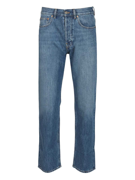 Straight Leg Jeans Blue