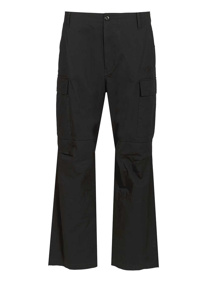 Mm6 Maison Margiela Cotton Cargo Pants Trousers - Black | 3a4b952ddf4c5a9318ea217b1ab3c8435c5abe89