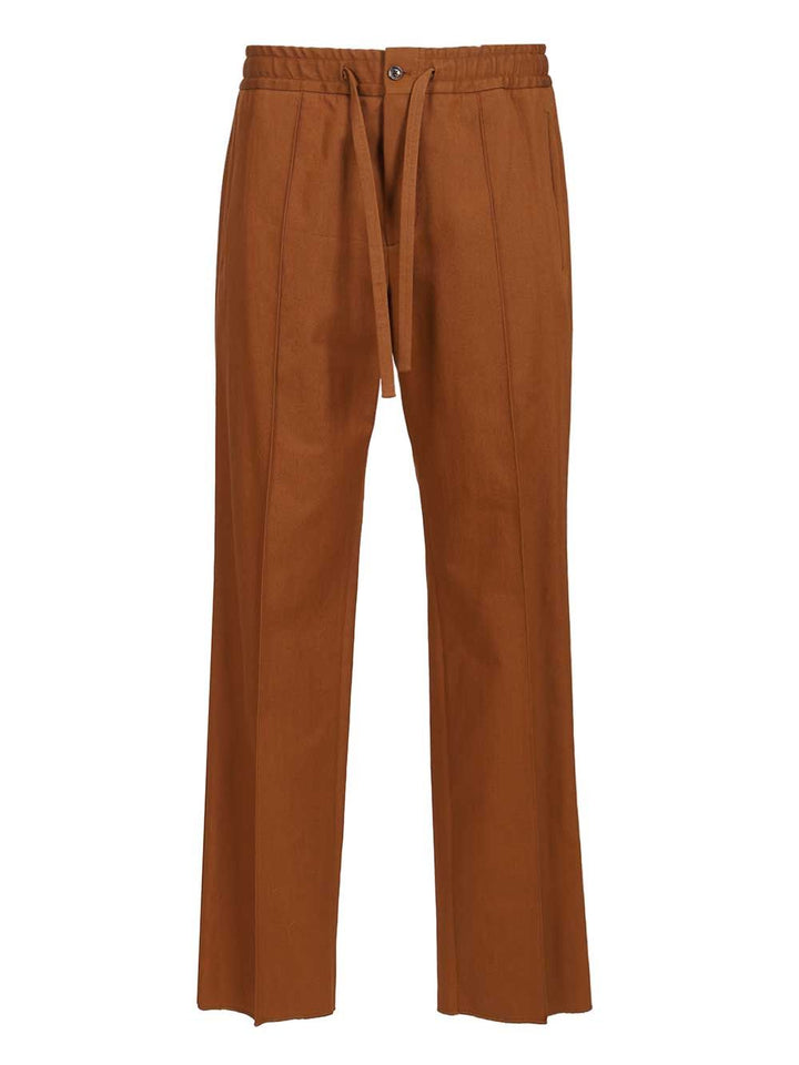 Valentino Garavani Classic  With Pleats Trousers - Brown | 8c23b1fb4abb5425f8c934a177e58266dc6ba6a3