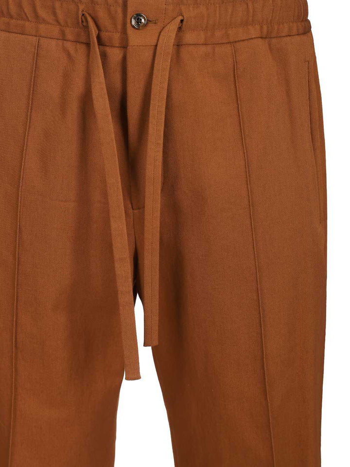Valentino Garavani Classic  With Pleats Trousers - Brown | ae4b5cbca9f77d54bc7a46a7e0395943d689e51f