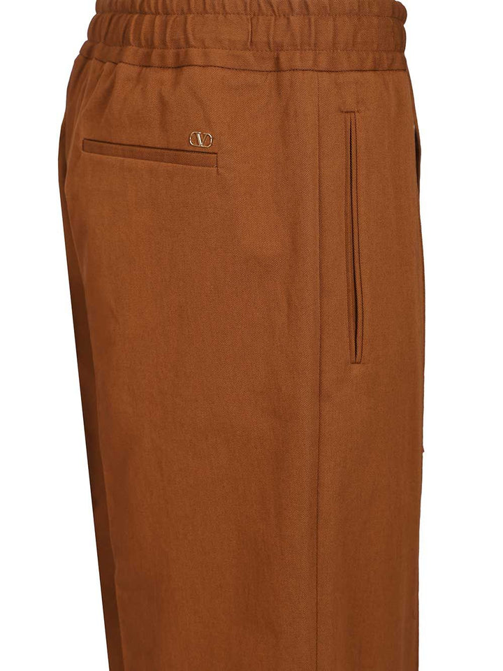 Valentino Garavani Classic  With Pleats Trousers - Brown | a949420757372e6dd2ebadfce8bd9a972832e674