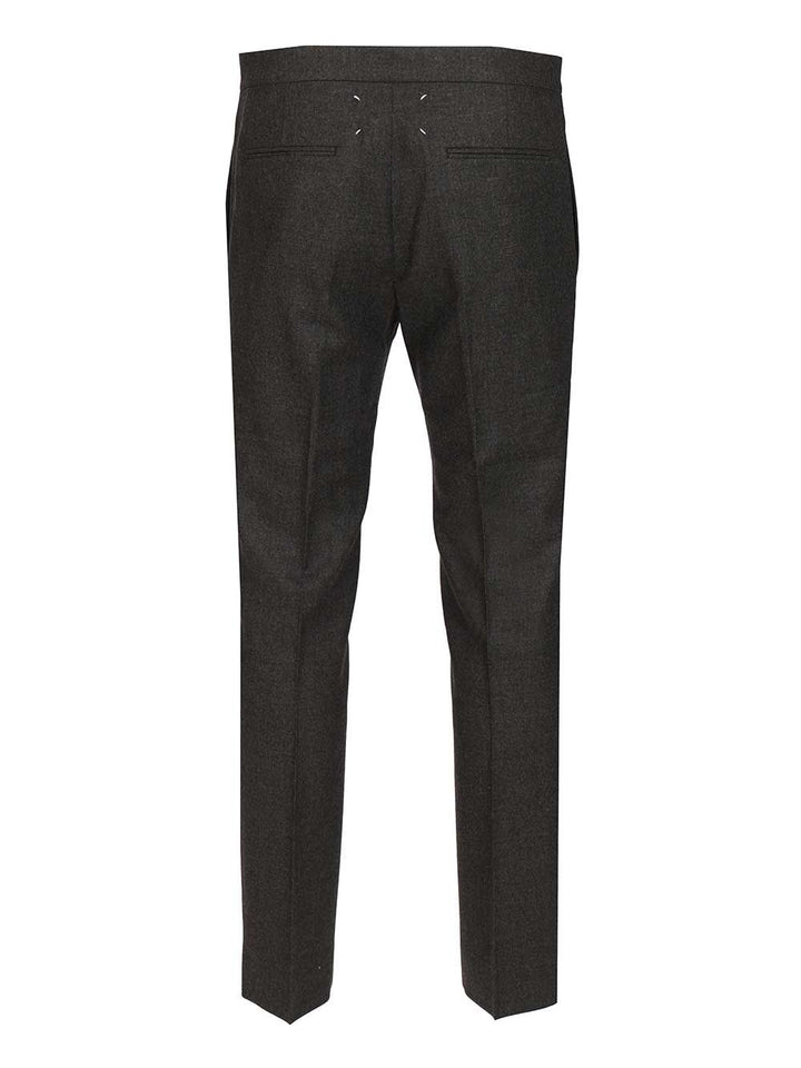 Maison Margiela Tailored Wool Trousers - Grey | 2bad341ca33ab42501576940d3fd45beb297d5ca