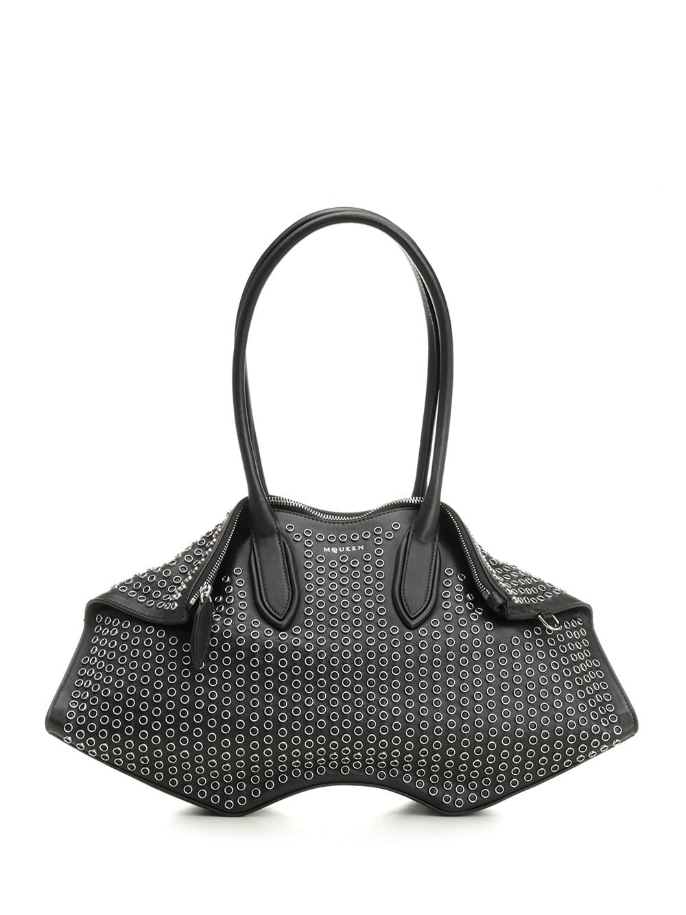 Mcqueen Manta Shoulder Bags - Black | cb7a5101b20b2d3e8240471c570652eb9715e0c5