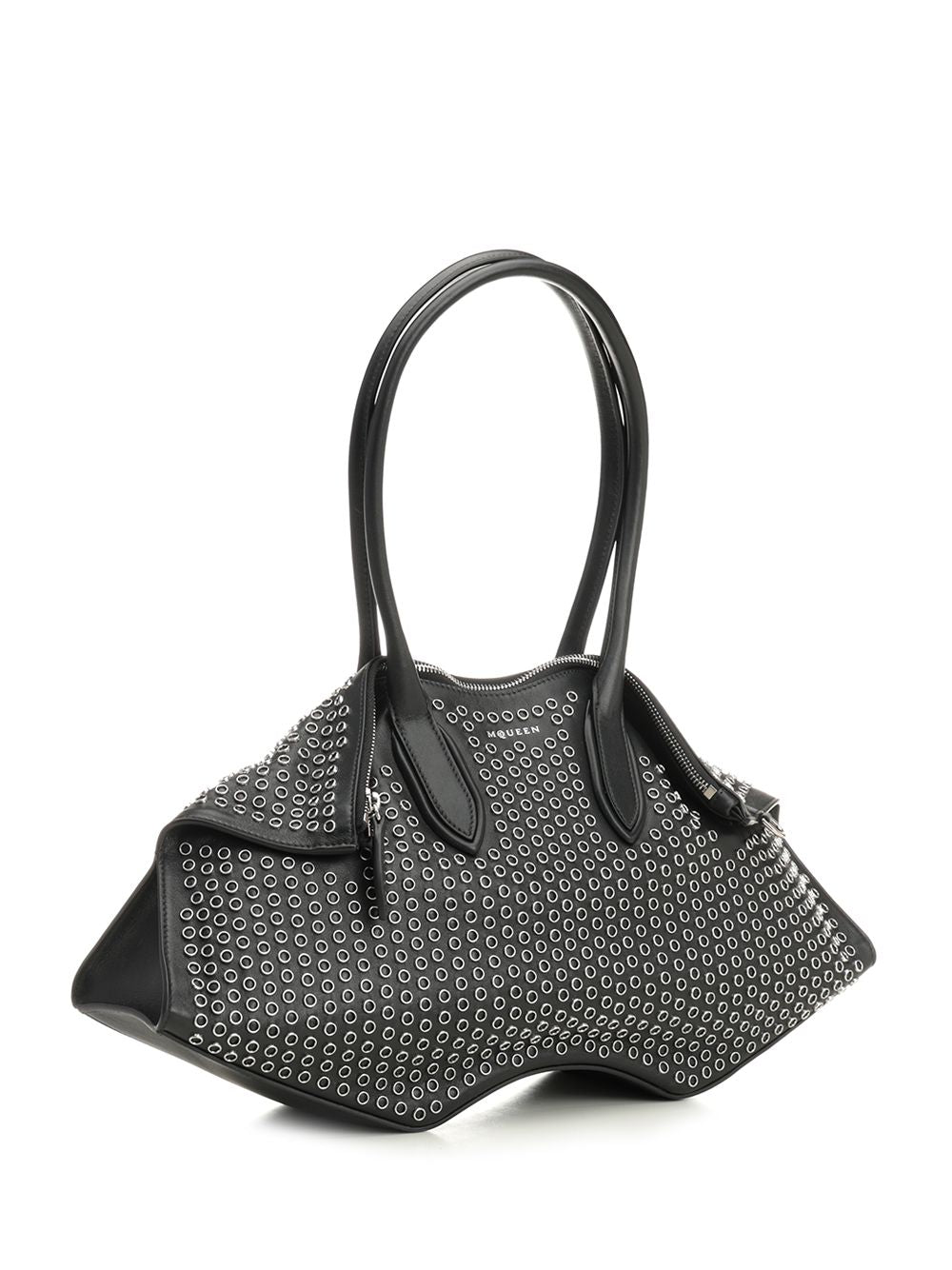 Mcqueen Manta Shoulder Bags - Black | 28d282f1c944de302c7339c6e967d2a2f6eea0b0