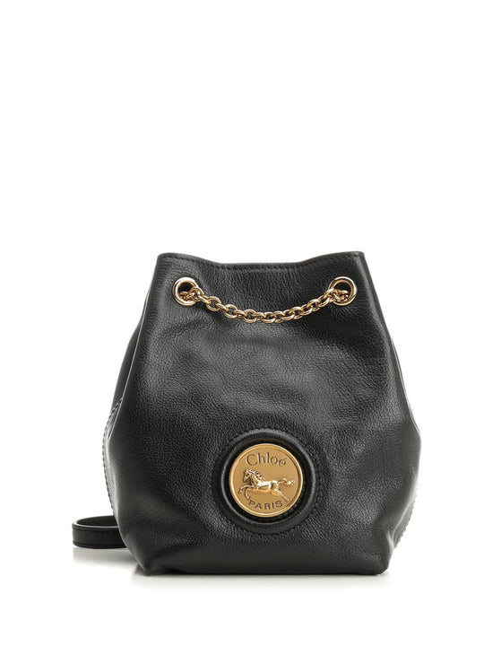 P582 - Horse Medal Crossbody Bags Black