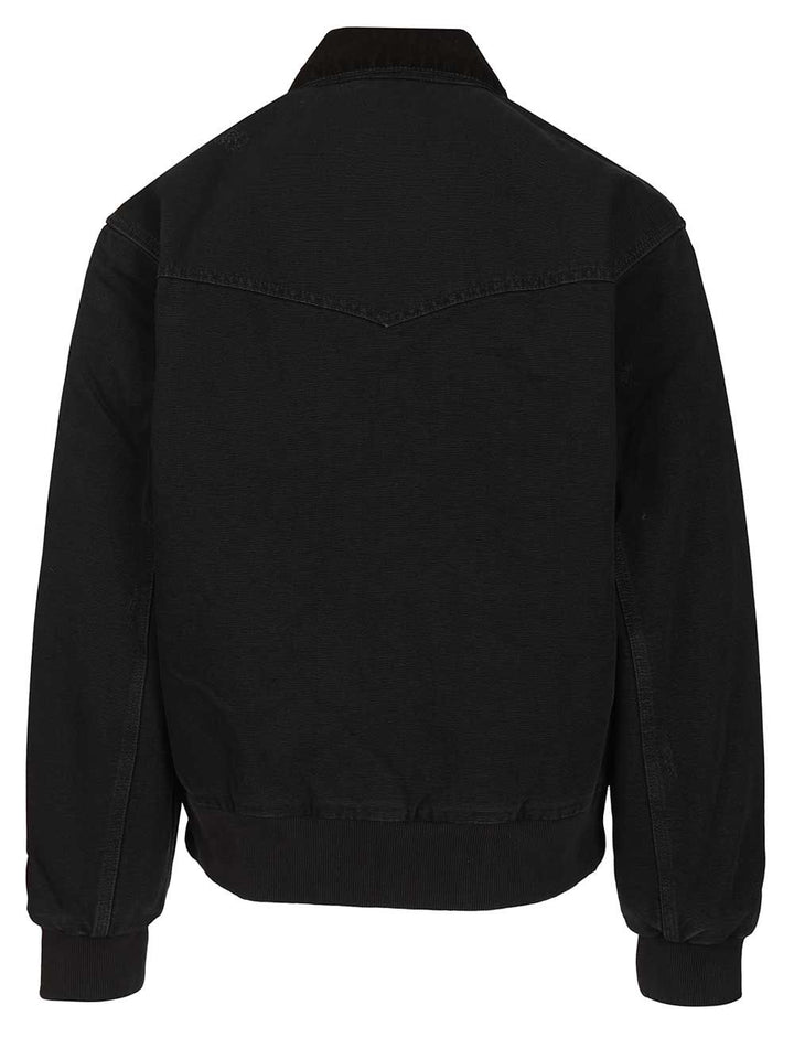 Carhartt Wip Og Santa Fe Jackets - Black | 453933710c090001cc8edcd838712b7edb374f89