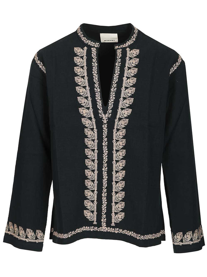 Marant Cizalie Top Shirts - Black | 94fc2b5fb94cdf08464a241f4f2bed3b70214509