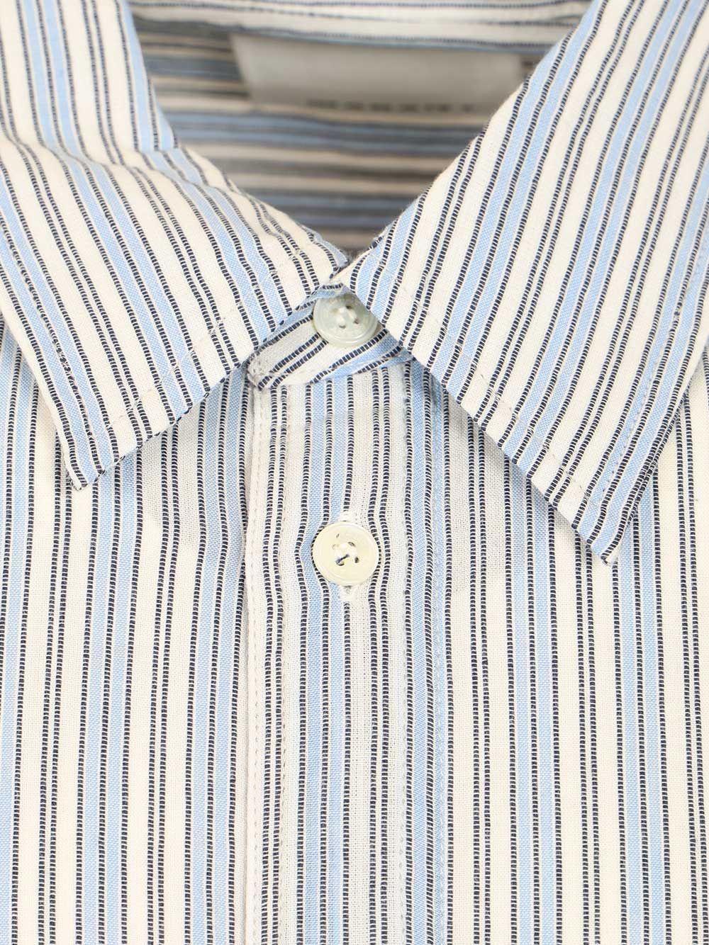 Marant Cybilio Waffle Striped Shirt Shirts - Blue | 5ea8095c0bbf9628b910b09ed7e0e3147e1452f0
