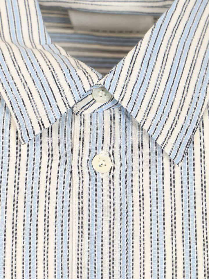 Marant Cybilio Waffle Striped Shirt Shirts - Blue | 5ea8095c0bbf9628b910b09ed7e0e3147e1452f0