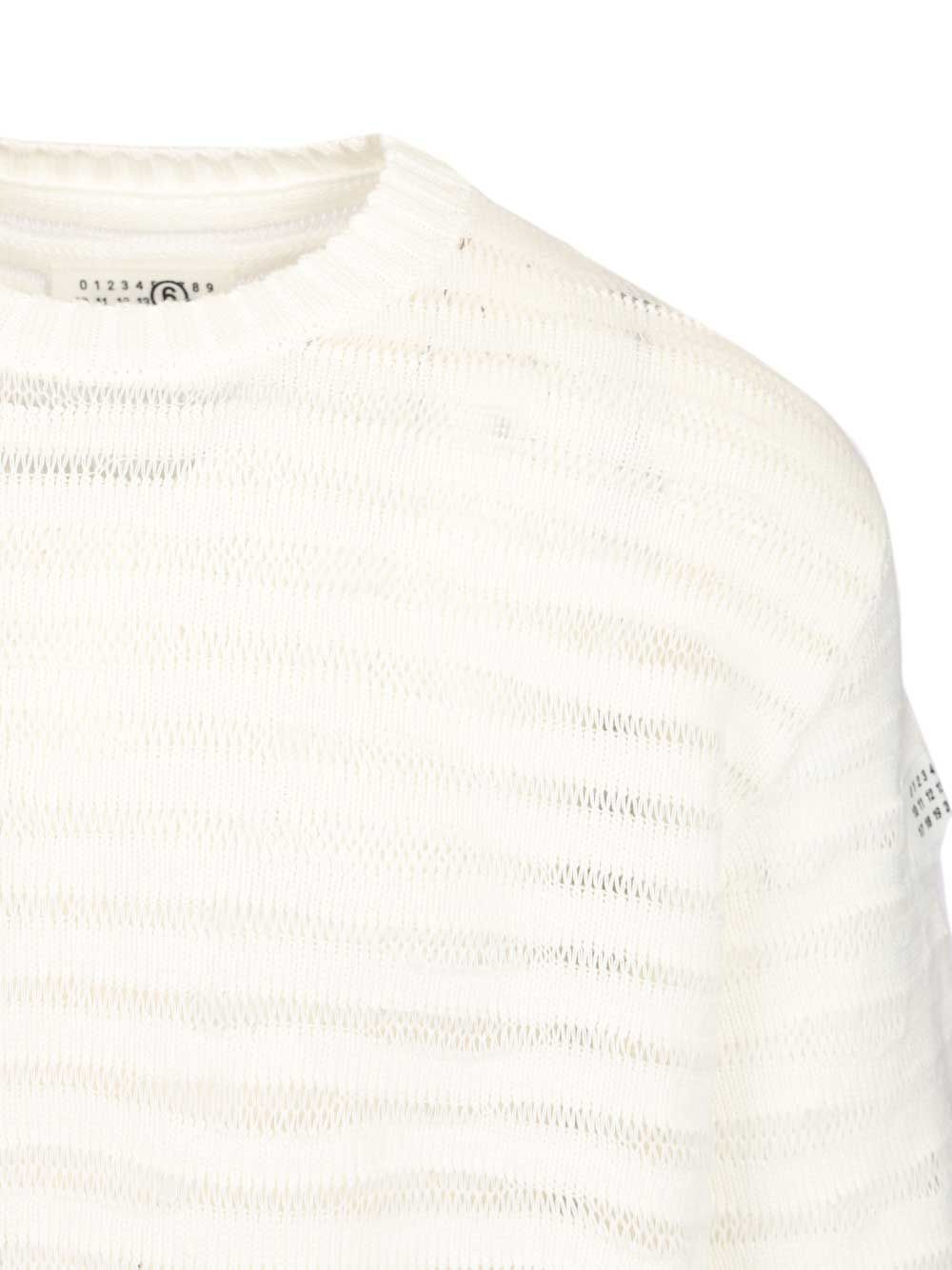 Mm6 Maison Margiela Crewneck Sweatshirts - White | de04b30034795242db5687c4f18f5fe76c334e3e