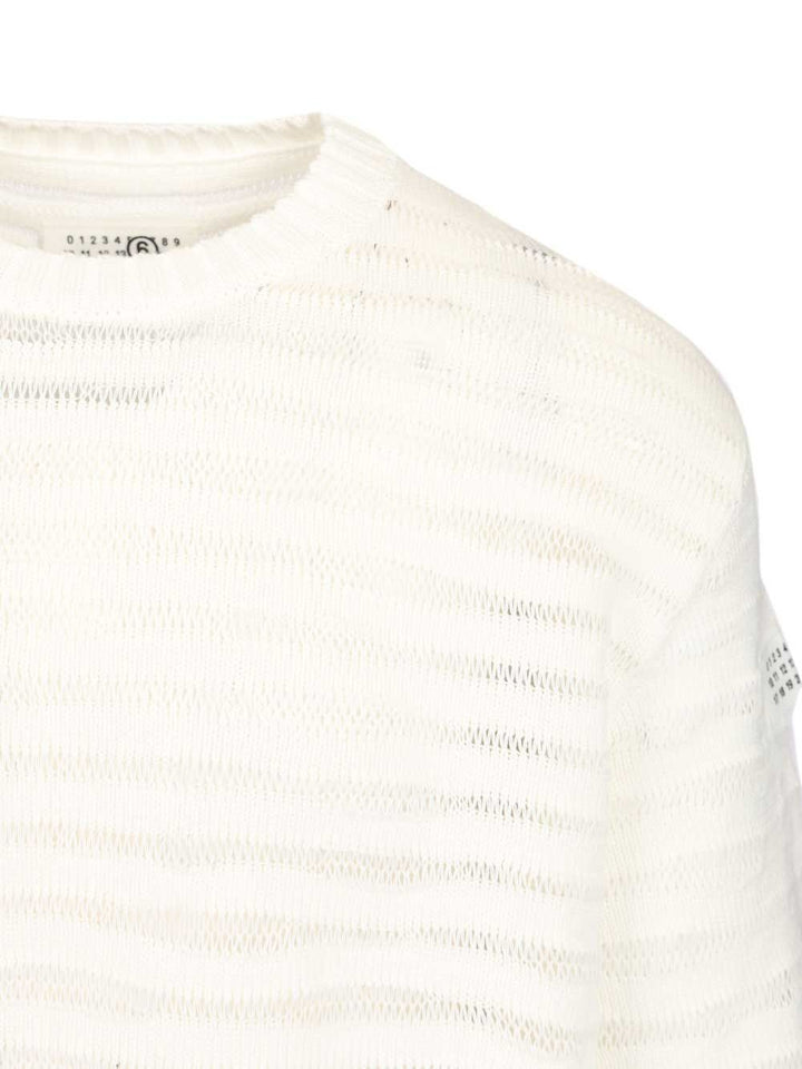 Mm6 Maison Margiela Crewneck Sweatshirts - White | de04b30034795242db5687c4f18f5fe76c334e3e