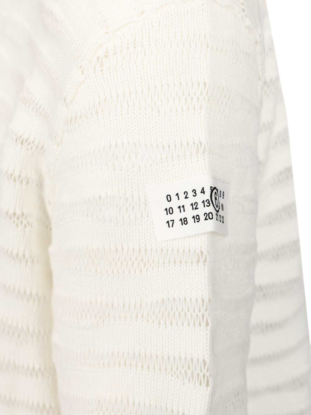 Mm6 Maison Margiela Crewneck Sweatshirts - White | 334d994d954c6db0a071a48051b89607978b7364