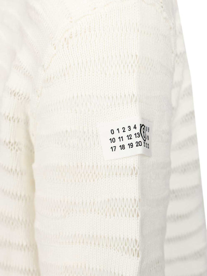 Mm6 Maison Margiela Crewneck Sweatshirts - White | 334d994d954c6db0a071a48051b89607978b7364