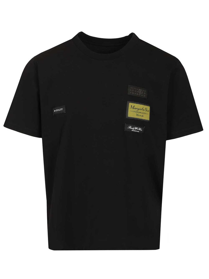 Mm6 Maison Margiela Cotton Jersey T-Shirt - Black | a54d8a0ad16e7f6b509d053700d0e17f209c28ab
