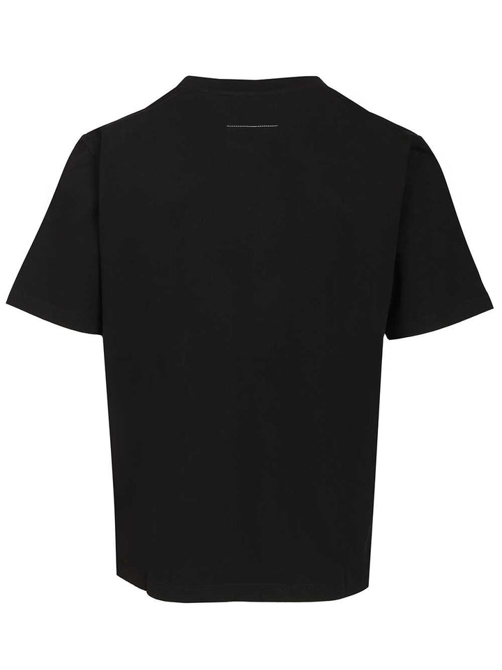 Mm6 Maison Margiela Cotton Jersey T-Shirt - Black | a4dad09bf0c9bcd6a6de9626a0c4822b14afc2d8
