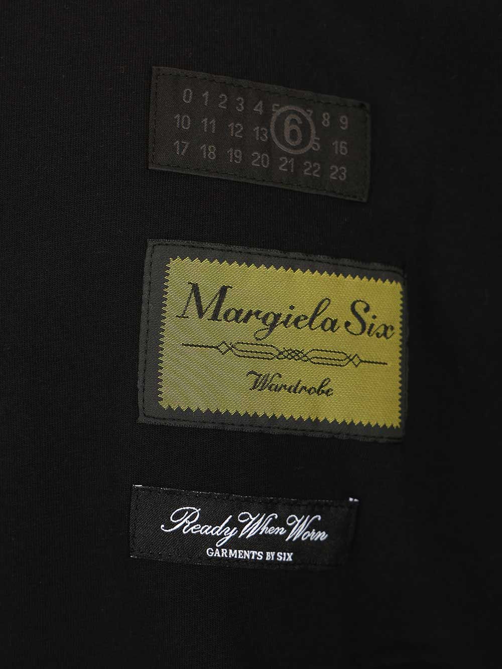 Mm6 Maison Margiela Cotton Jersey T-Shirt - Black | 839f605dec0d11eabf8419e1c79dbf19f7912f20