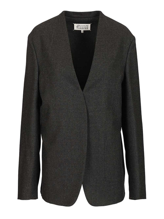 Minimal Wool Jacket Jackets Grey